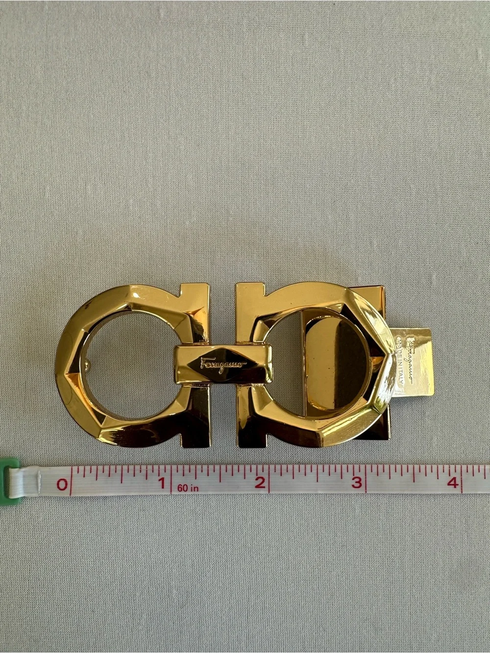 Salvatore Ferragamo Reversible Black/Brown Leather Belt Gold Gancini Buckle Sz44